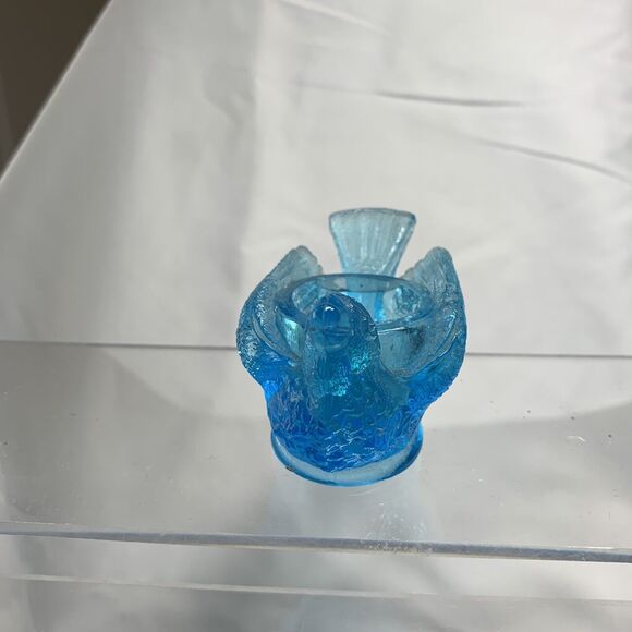 Lot of 2 EAPG McKee Glass Bird with Berry Open Salt 1880-1890 3 1/2"x2"x1 3/4" - Picture 6 of 10